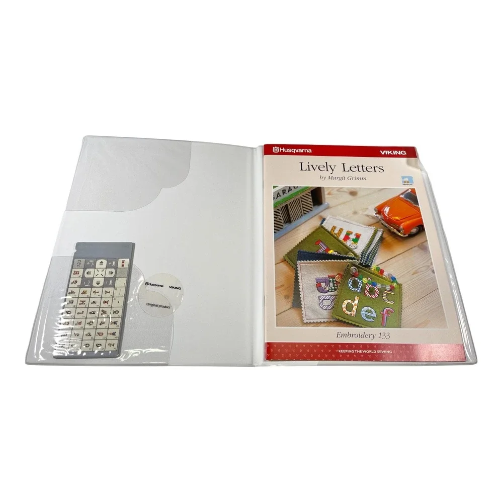 Husqvarna Viking Lively Letters Embroidery 133 D-Card Alphabet Margit Grimm